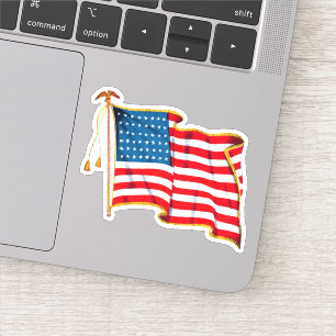 Sticker Drapeau américain vintage