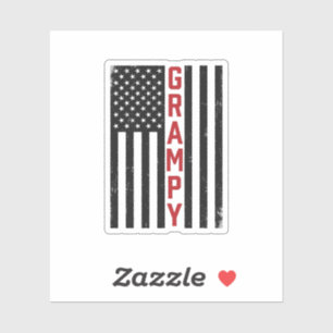 Sticker Drapeau américain vintage vectoriel patriote grand