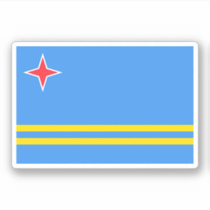 Sticker Drapeau Aruba