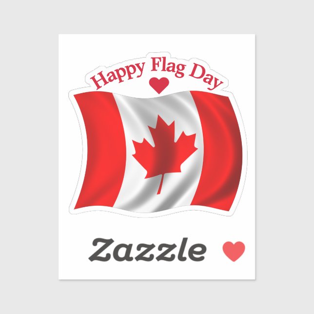 Sticker Drapeau canadien - Jour du drapeau du Canada (Feuille)