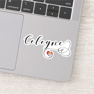 Sticker Drapeau cardiaque de Cologne