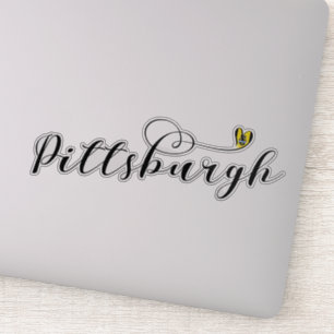 Sticker Drapeau cardiaque de Pittsburgh