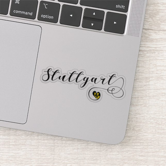 Sticker Drapeau cardiaque de Stuttgart (Détail)