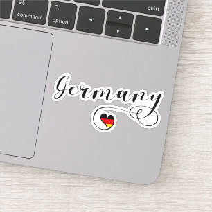 Sticker Drapeau cardiaque en Allemagne