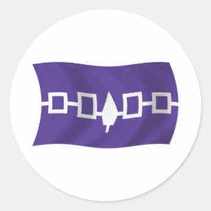 Sticker Drapeau Confederacy Iroquois