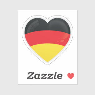 Sticker Drapeau d'amour Allemagne