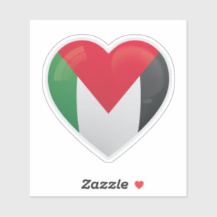 Sticker Drapeau d'amour palestinien