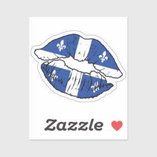 Sticker Drapeau d'amour Québécois