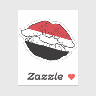 Sticker Drapeau d'amour Yéménite