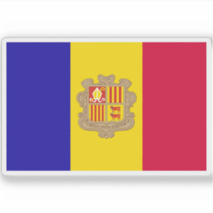 Sticker Drapeau d'Andorre