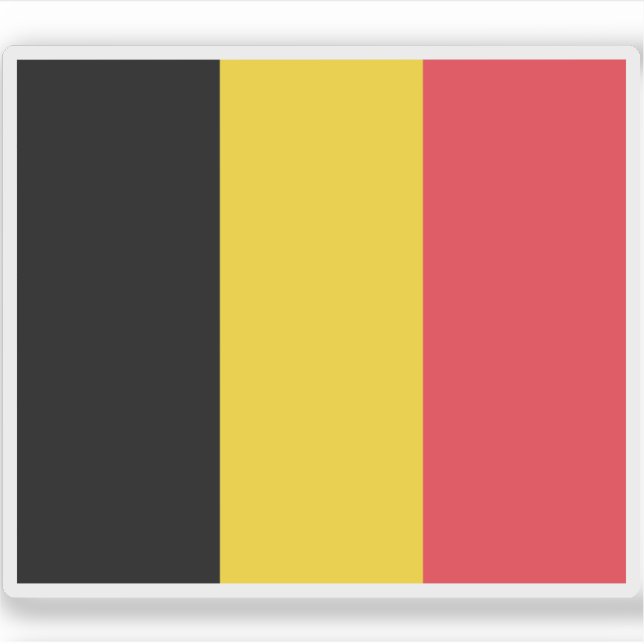 Sticker Drapeau de Belgique (Devant)