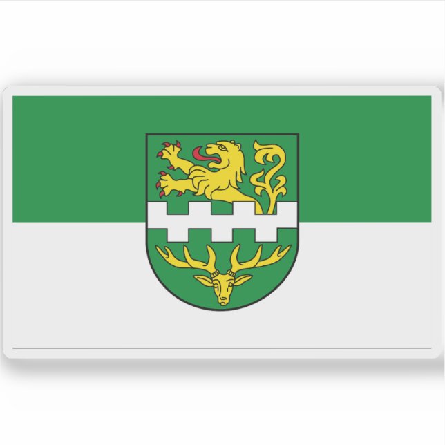 Sticker Drapeau de Bergisch Gladbach, Allemagne (Devant)