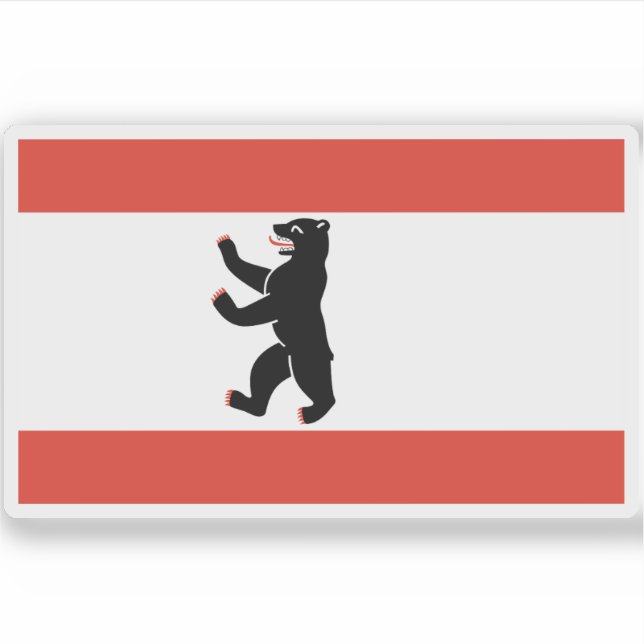 Sticker Drapeau de Berlin, Allemagne (Devant)