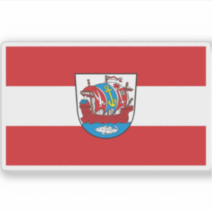 Sticker Drapeau de Bremerhaven, Allemagne