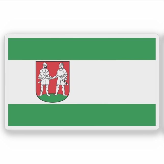 Sticker Drapeau de Bünde, Allemagne (Devant)
