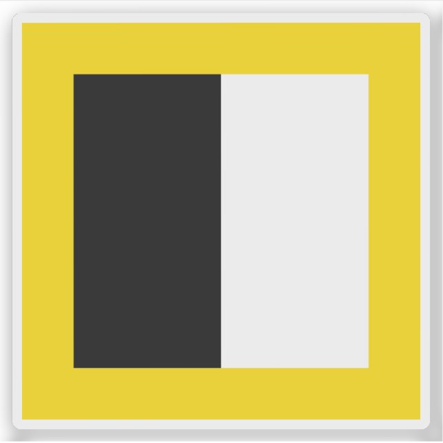 Sticker Drapeau de Burgdorf, Suisse (Devant)