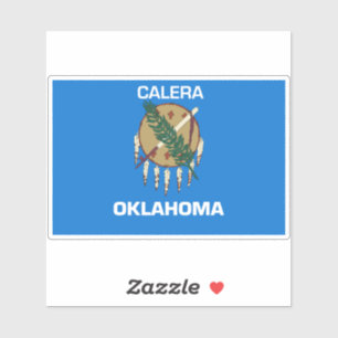 Sticker Drapeau de Calera Oklahoma