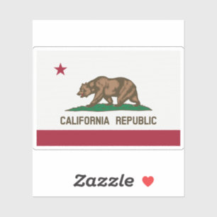Sticker Drapeau de Californie Modèle