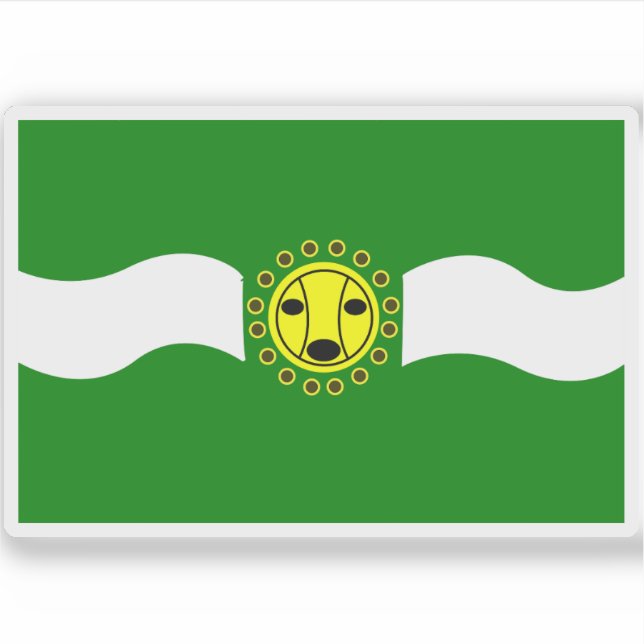 Sticker Drapeau de Camuy, Porto Rico (Devant)