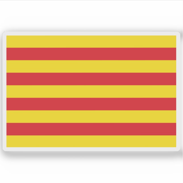 Sticker Drapeau de Catalogne (Devant)