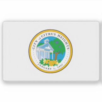 Sticker Drapeau de Citrus Heights, Californie, États-Unis
