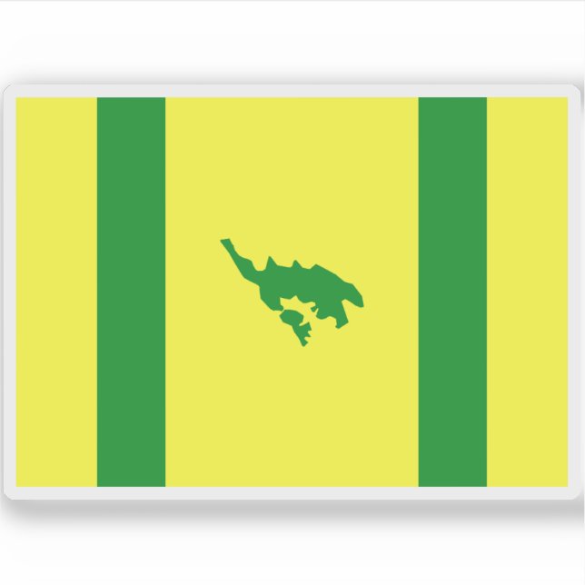 Sticker Drapeau de Culebra, Porto Rico (Devant)