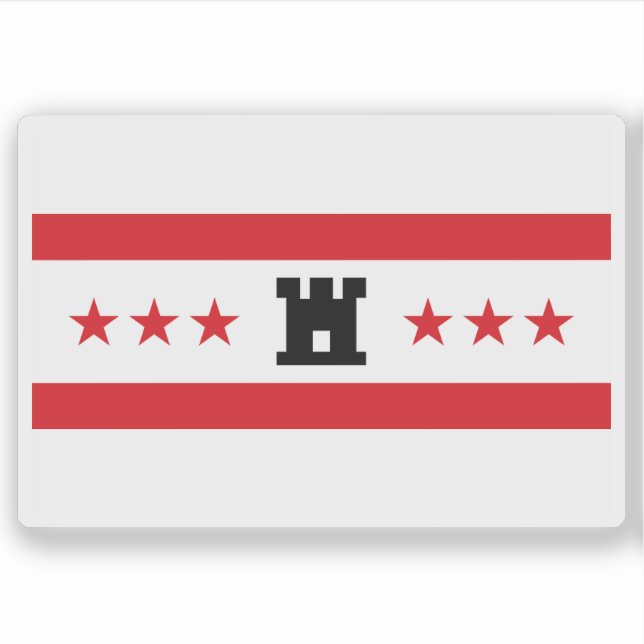 Sticker Drapeau de Drenthe, la Pays-Bas (Devant)