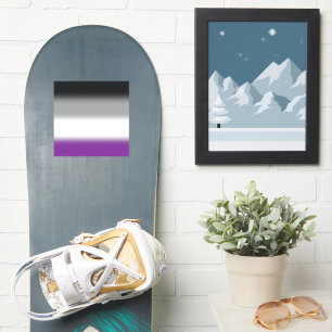 Sticker Drapeau de fierté asexuée à dégradé - Drapeau ACE