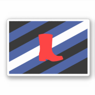 Sticker Drapeau de fierté de bottes