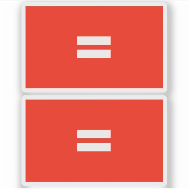 Sticker Drapeau de fierté de l'égalité (Devant)