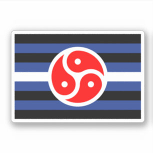 Sticker Drapeau de fierté de pratique du cuir