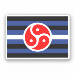 Sticker Drapeau de fierté de pratique en cuir