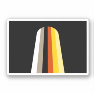 Sticker Drapeau de fierté des cheveux longs