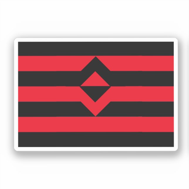 Sticker Drapeau de fierté du poing (Recto)