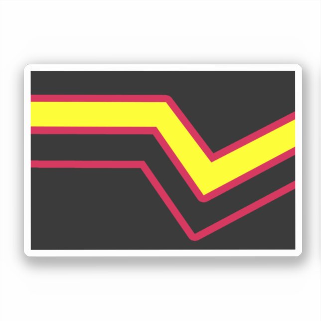 Sticker Drapeau de fierté en caoutchouc / latex (Recto)