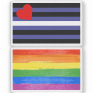 Sticker Drapeau de fierté en cuir