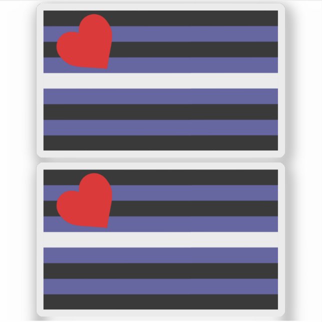 Sticker Drapeau de fierté en cuir (Devant)