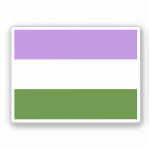 Sticker Drapeau de fierté genderqueer