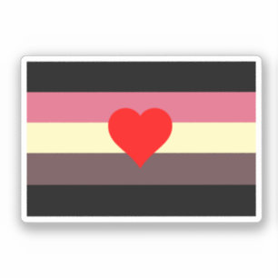 Sticker Drapeau de fierté grasse