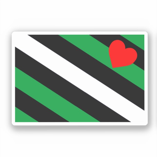 Sticker Drapeau de fierté Leather Boi (Recto)