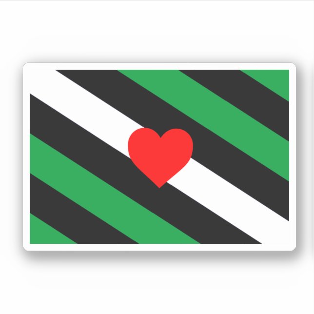Sticker Drapeau de fierté Leather Boi (Devant)