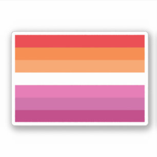 Sticker Drapeau de fierté lesbienne