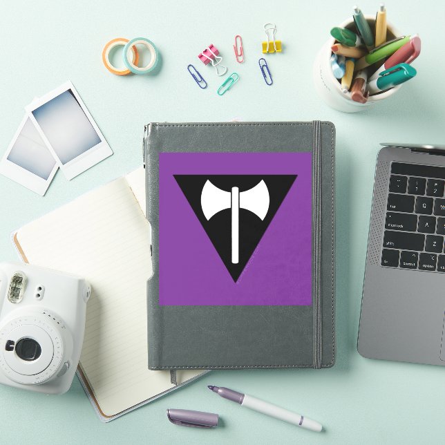 Sticker Drapeau de fierté lesbienne SlipperyJoe puissant s (Couverture iPad)