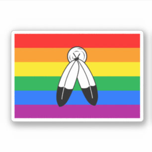 Sticker Drapeau de fierté LGBTQ+ Two-Spirit