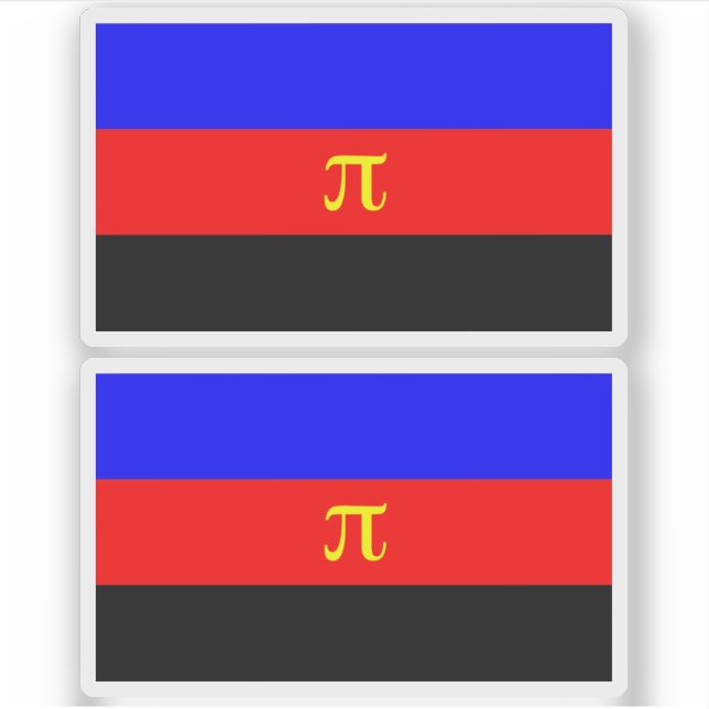 Sticker Drapeau de fierté polyamoureux (Devant)