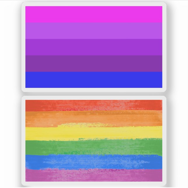 Sticker Drapeau de fierté transgenre alternatif (Devant)