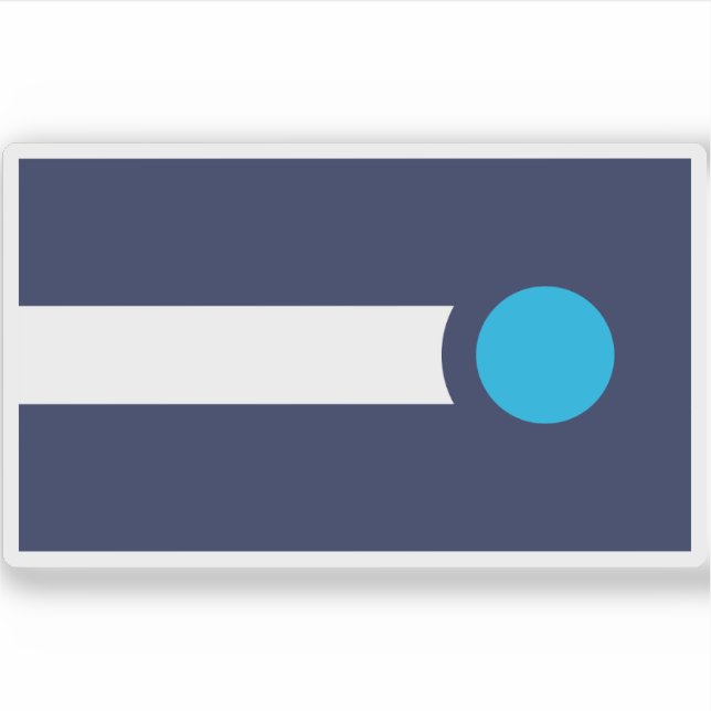 Sticker Drapeau de High Point, Caroline du Nord (Devant)