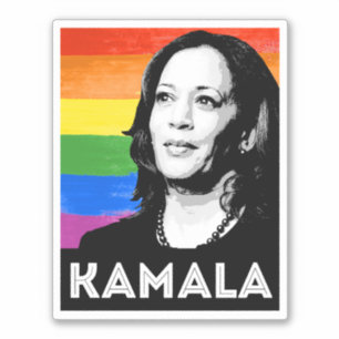 STICKER DRAPEAU DE KAMALA PRIDE