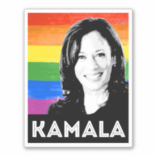 STICKER DRAPEAU DE KAMALA PRIDE