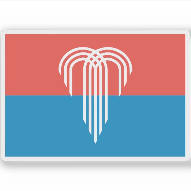 Sticker Drapeau de Kansas City, Missouri, USA (Devant)